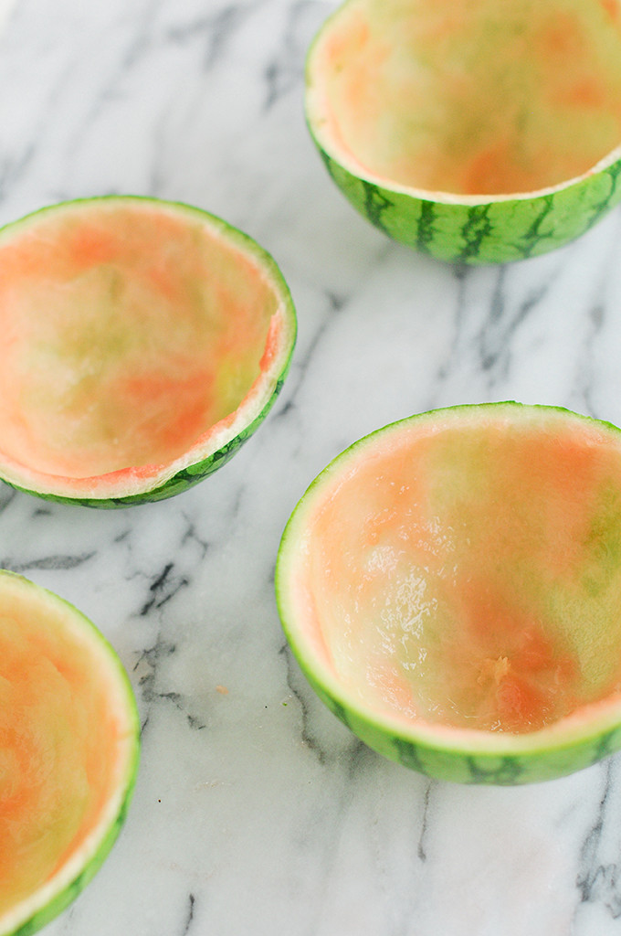 DIY Watermelon Bowls