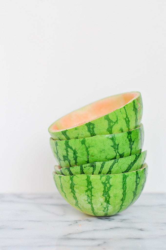 DIY Watermelon Bowls