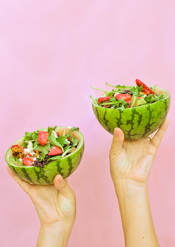 DIY Watermelon Bowls