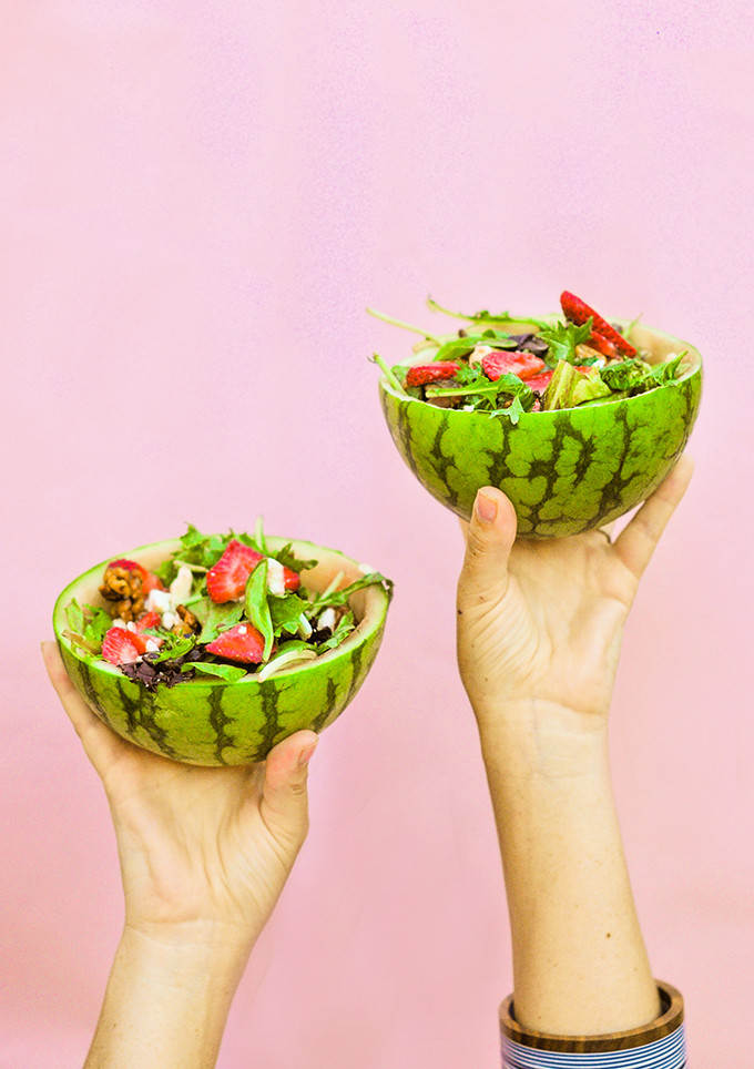 DIY Watermelon Bowls