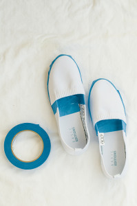 DIY Ombre Ice Cream Cone Shoes