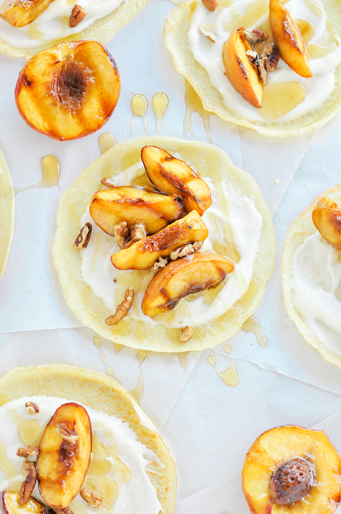 Broiled Peaches with Maple Cream 