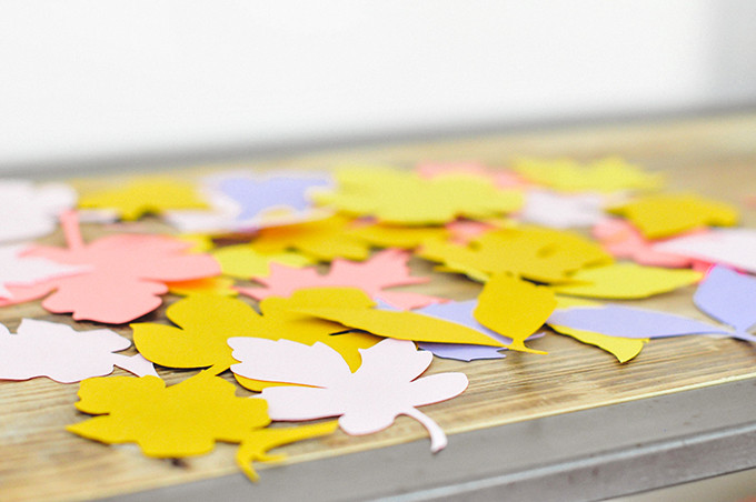 DIY Paper Leaf Wreath