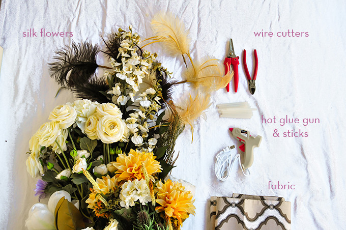 DIY Faux Floral Tablerunner For Thanksgiving