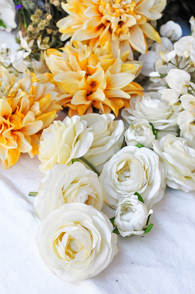 DIY Floral Table Runner