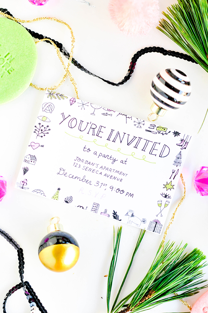 Printable New Year's Eve Party Invitation