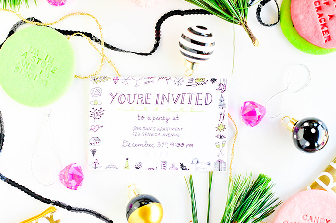 Printable New Year's Eve Party Invitation