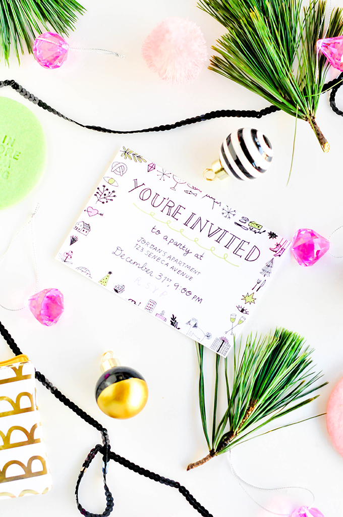 Printable New Year's Eve Party Invitation