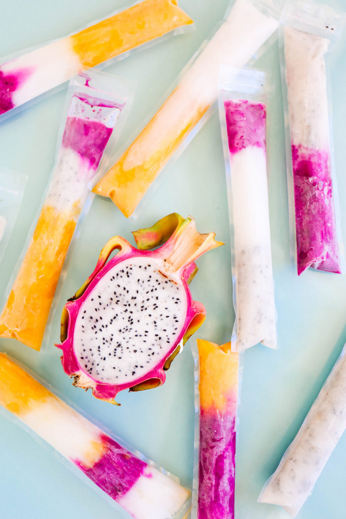 Fruity Colorblocked Popsicles || www.theproperblog.com