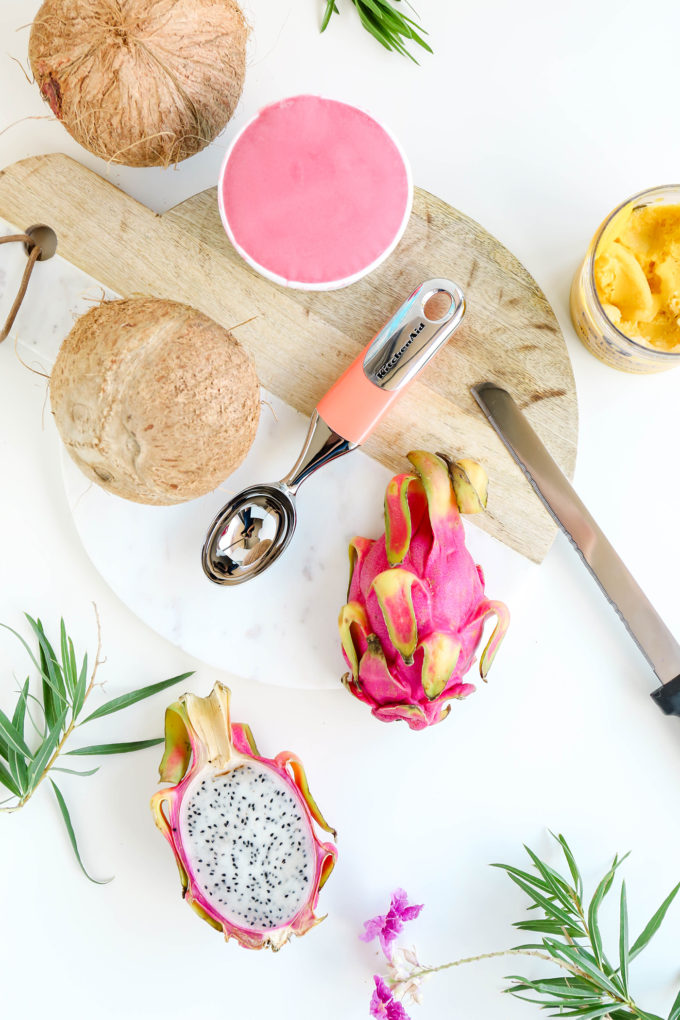 Assorted Fruit Sorbet Bowls || www.theproperblog.com