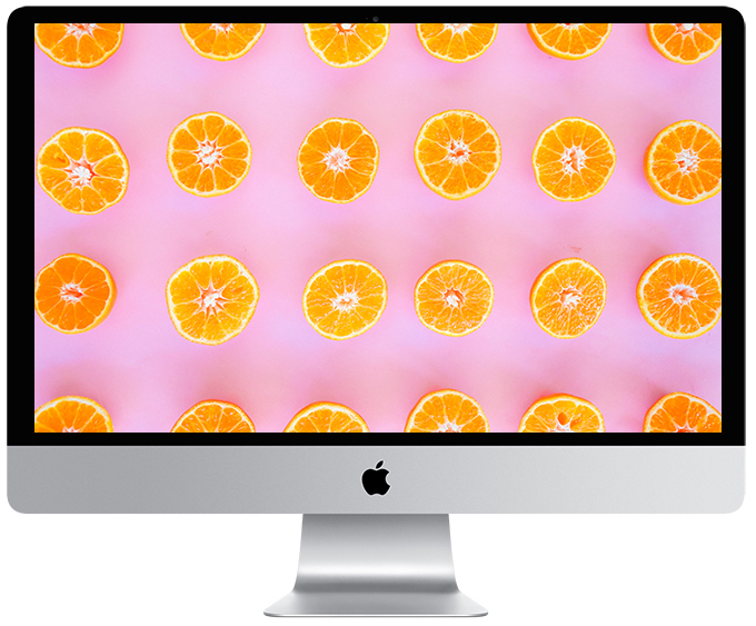 #ProperPrintables \\ Fruity Orange Wallpaper Download 