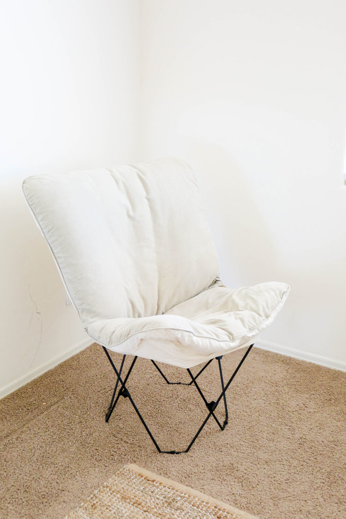 DIY Butterfly Chair Makeover 