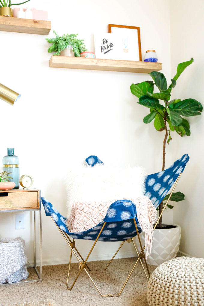 DIY Butterfly Chair Makeover 