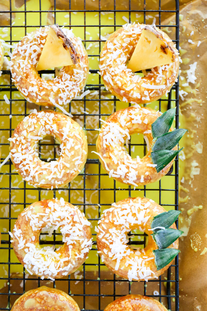 Baked Pineapple Donuts Recipe || @theproperblog