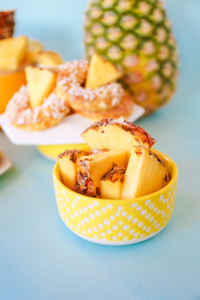 Baked Pineapple Donuts Recipe || @theproperblog