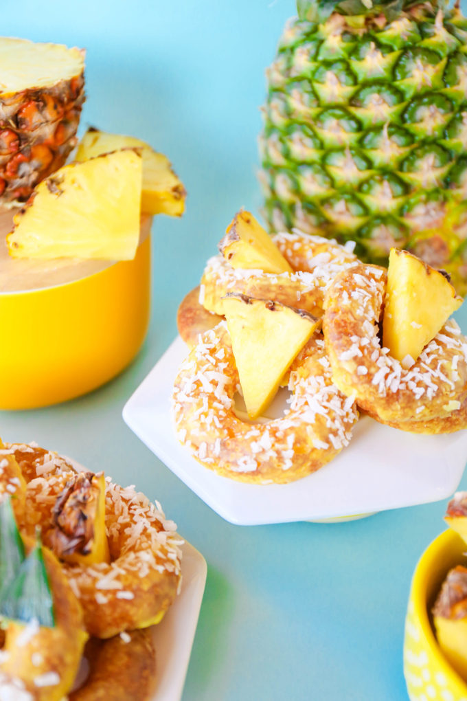 Baked Pineapple Donuts Recipe || @theproperblog