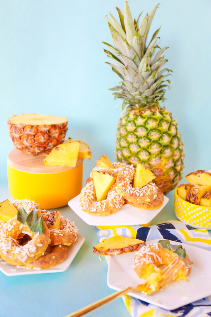 Baked Pineapple Donuts Recipe || @theproperblog