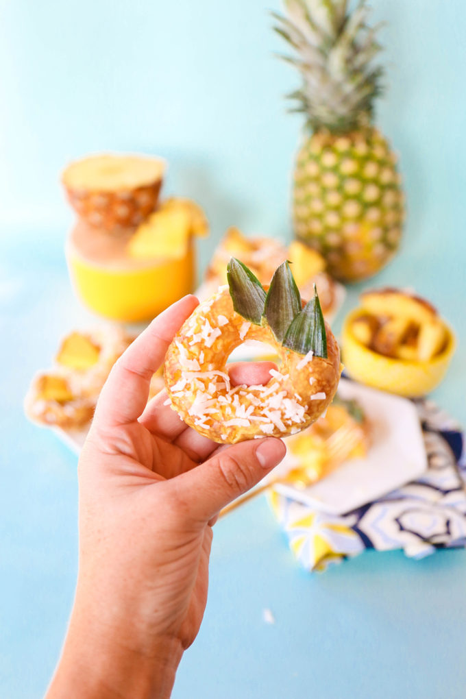 Baked Pineapple Donuts Recipe || @theproperblog