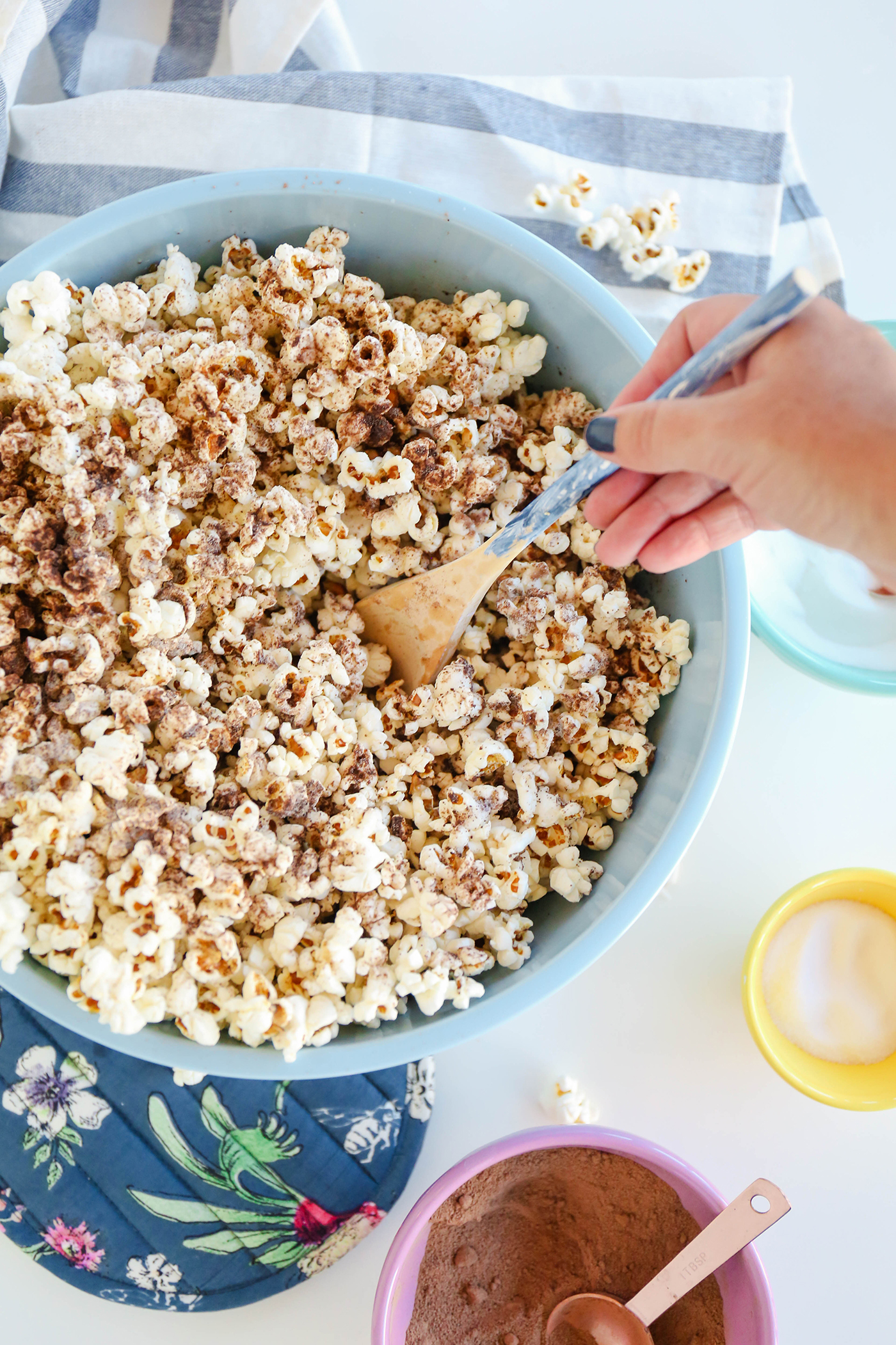 SkinnyPop Popcorn Recipe with Apples, Pecans, and Rosemary