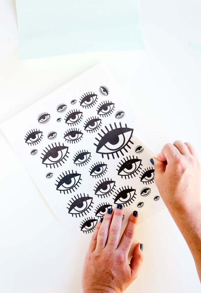 DIY Tattooed Pumpkins with Printable Eyes 