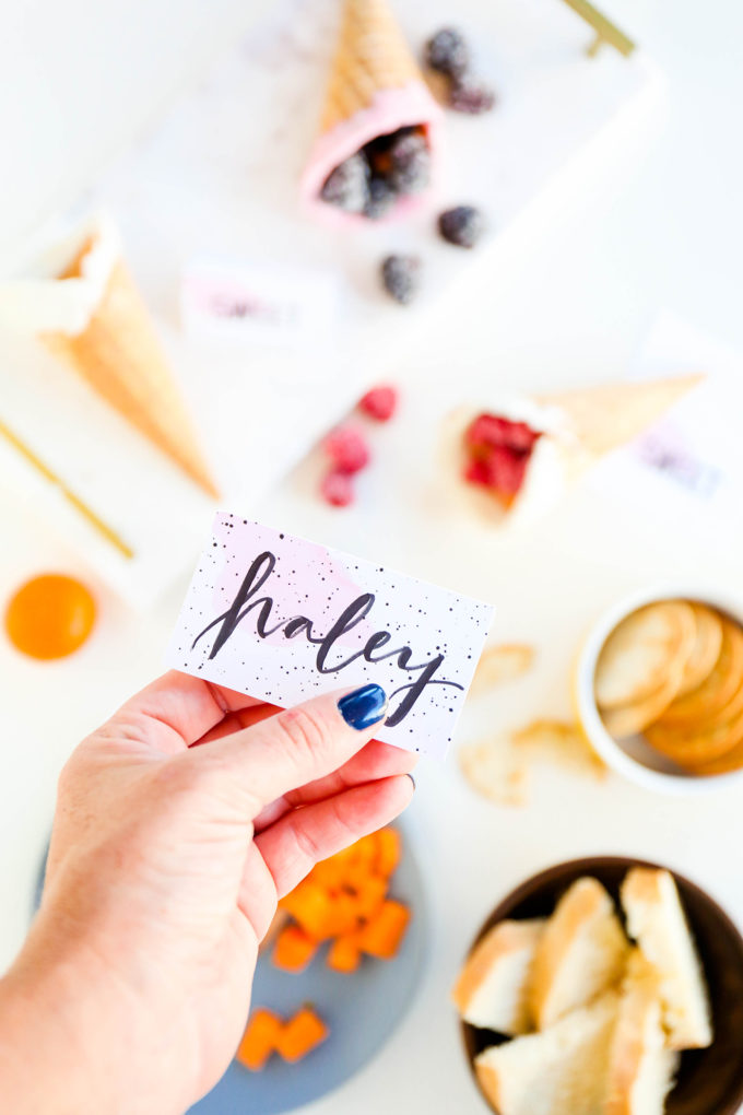  Printable Thanksgiving Watercolor Place Cards & Food Labels 