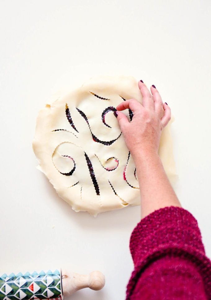 Whimsical Pie Crust Design