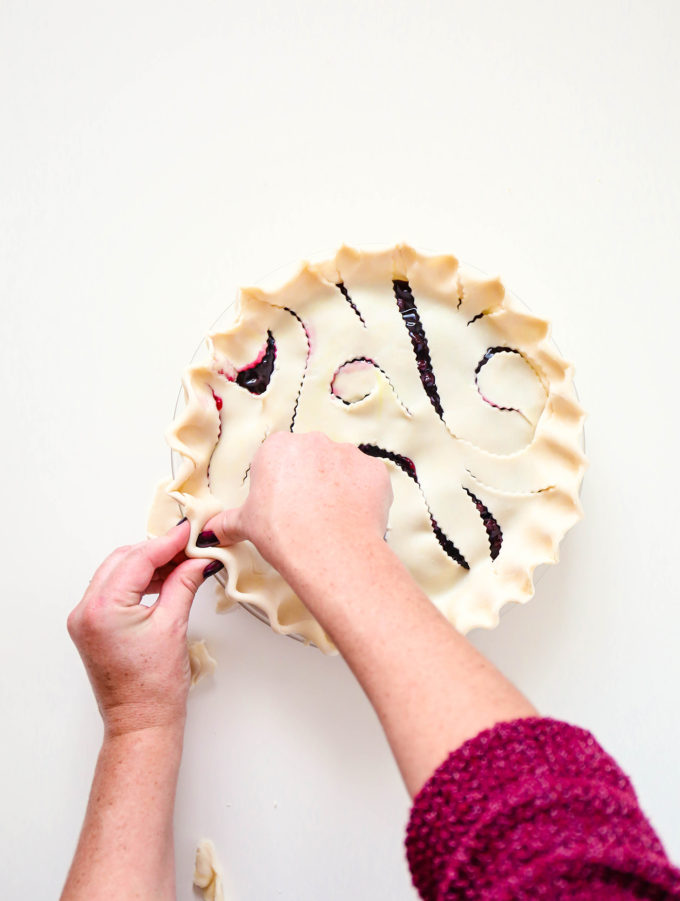 Whimsical Pie Crust Design