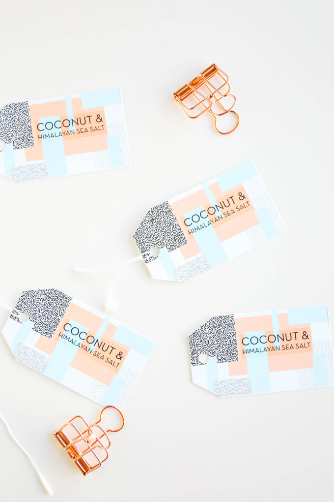 DIY Soap Recipe & Geometric Labels