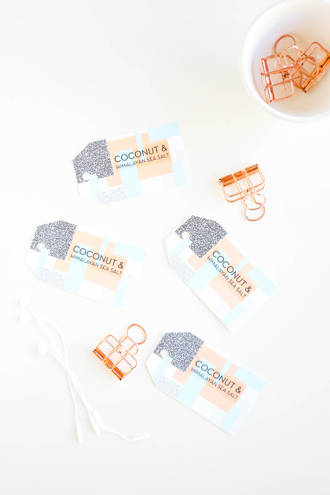 DIY Soap Recipe & Geometric Labels