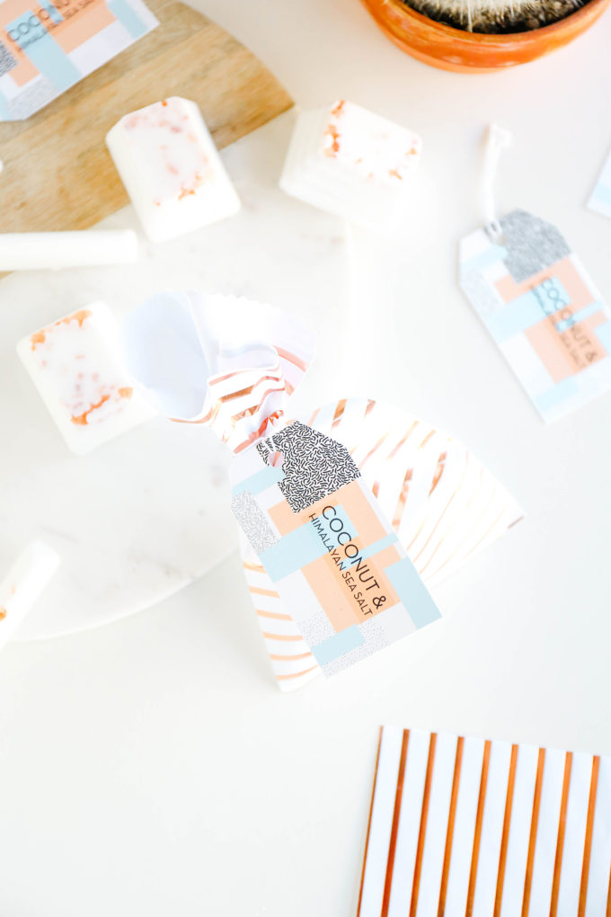 DIY Soap Recipe & Geometric Labels