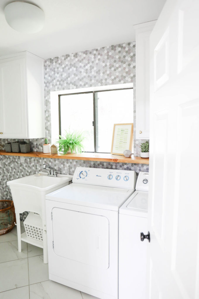 #ProperAtHome \\ A Simple Marble Makeover In Our Laundry Room 