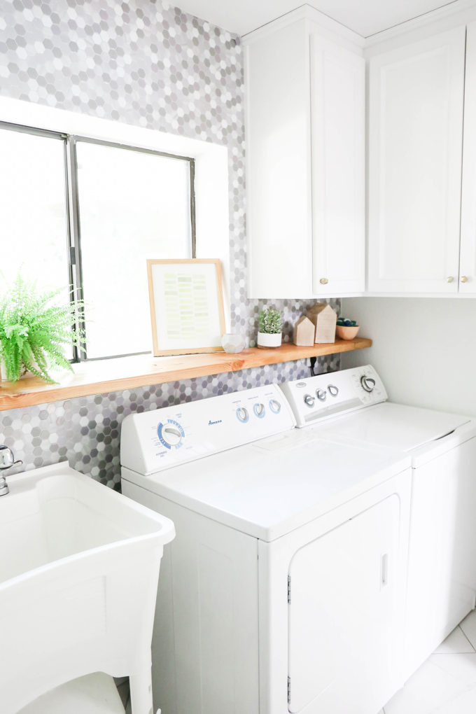 #ProperAtHome \\ A Simple Marble Makeover In Our Laundry Room 