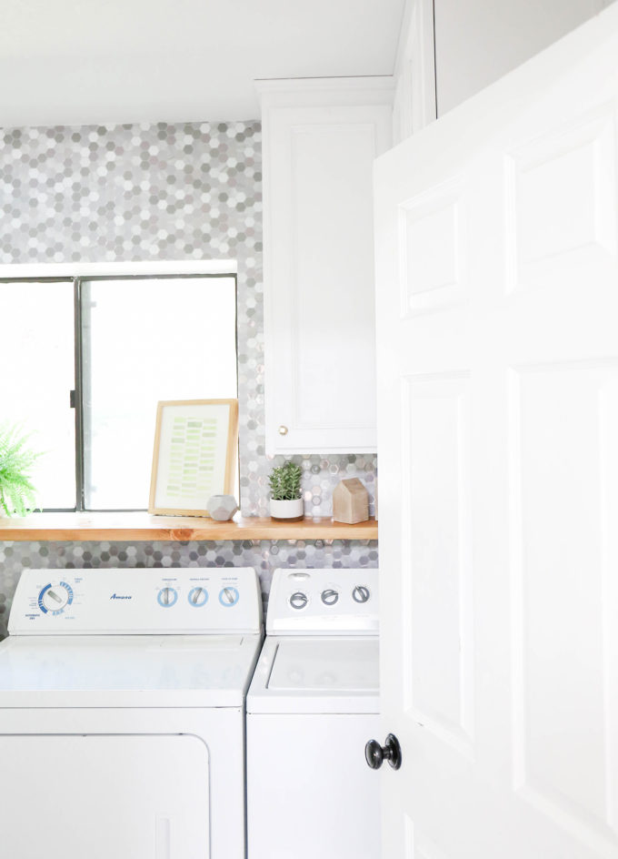 #ProperAtHome \\ A Simple Marble Makeover In Our Laundry Room 