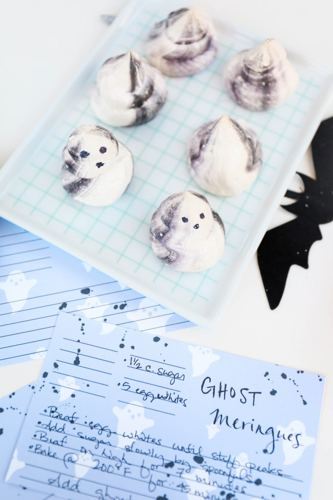 #ProperPrintables \\ Ghosty Printable Recipe Cards 