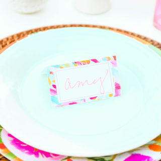 #ProperPrintables \\ Painterly Placecards Perfect For Thanksgiving
