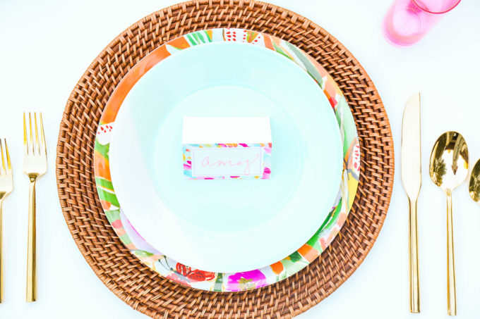 #ProperPrintables \\ Painterly Placecards Perfect For Thanksgiving 