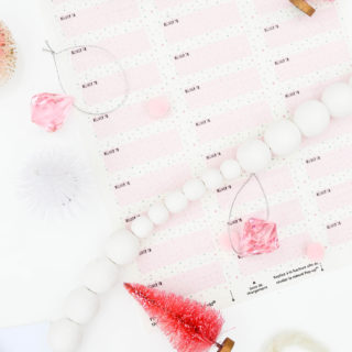 #ProperPrintables - Printable Holiday Mailing Labels To Address All Your Cards This Year