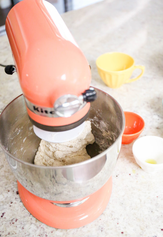 mixing dough