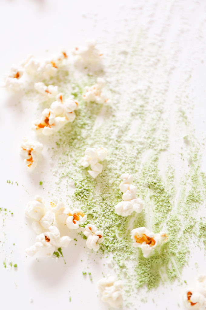 Coconut Matcha Popcorn recipe