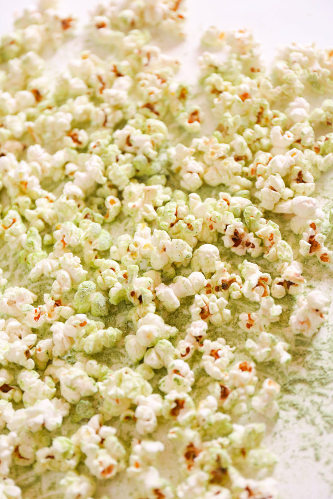 Coconut Matcha Popcorn recipe