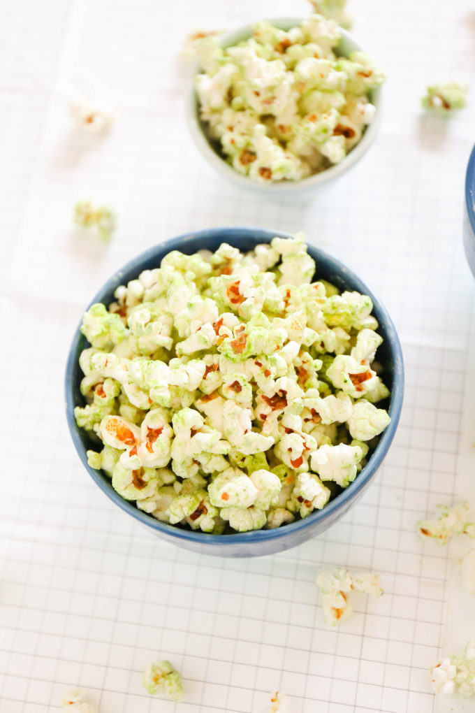 Coconut Matcha Popcorn recipe