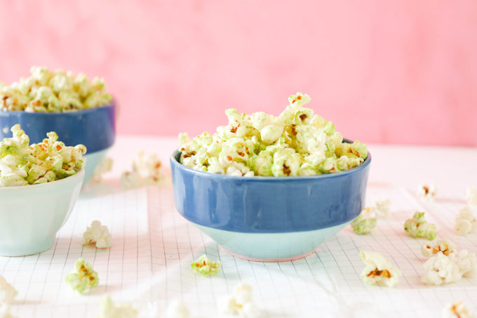 Coconut Matcha Popcorn recipe