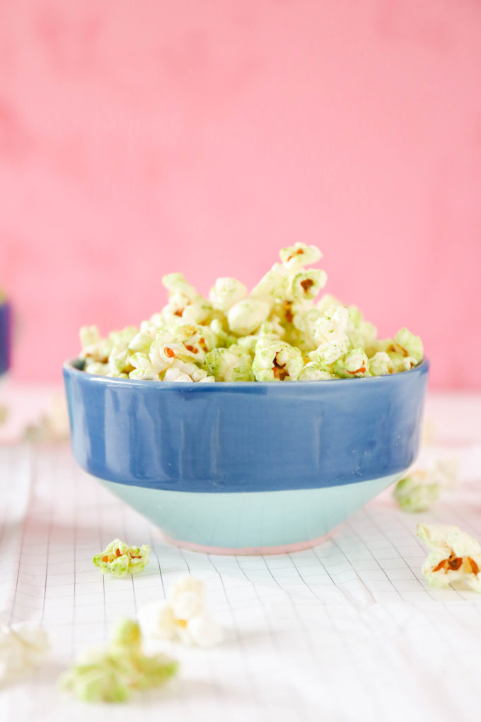 Coconut Matcha Popcorn recipe