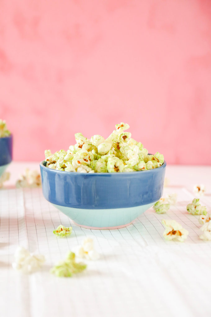 Coconut Matcha Popcorn recipe