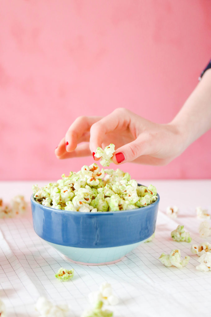 Coconut Matcha Popcorn recipe