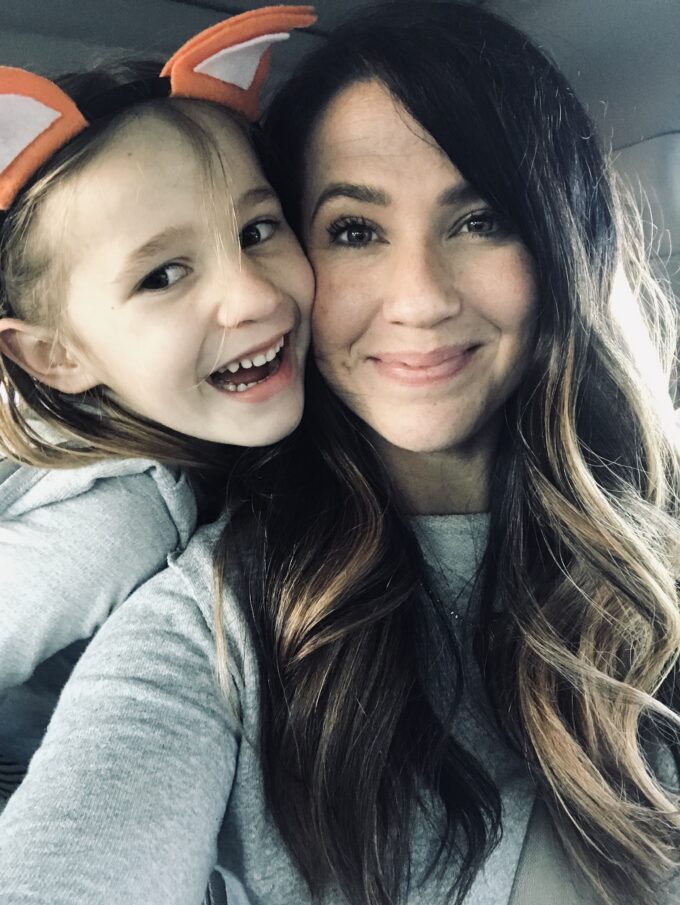 mom and daughter selfie solo parenting 