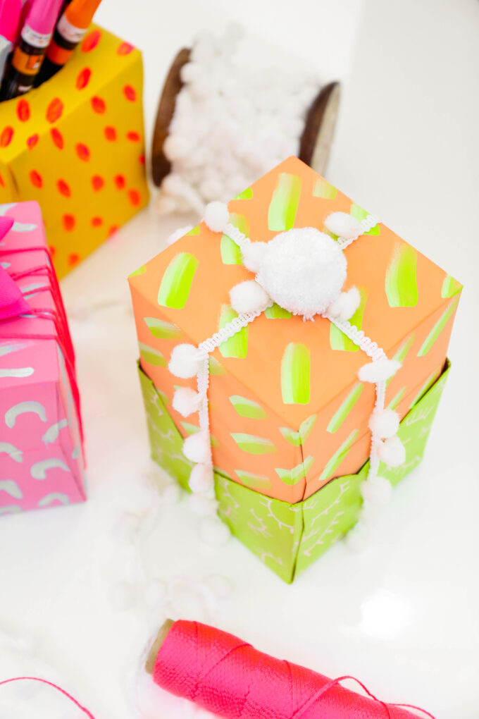 Make It \\ DIY Gift Wrap with Upcycled Kleenex Boxes 