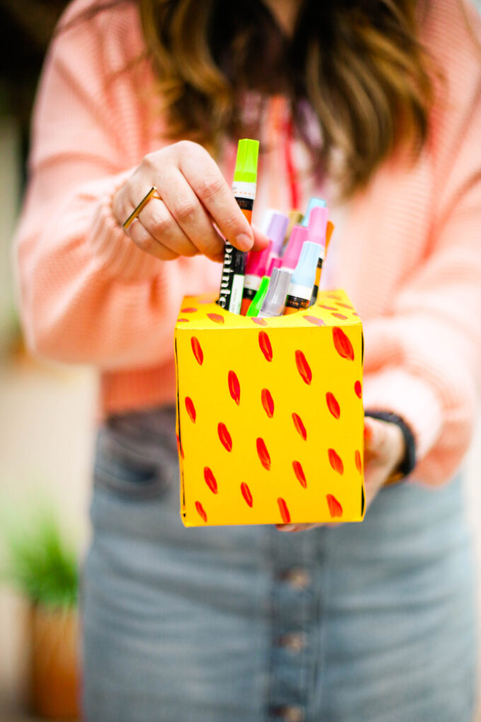 Make It \\ DIY Gift Wrap with Upcycled Kleenex Boxes 