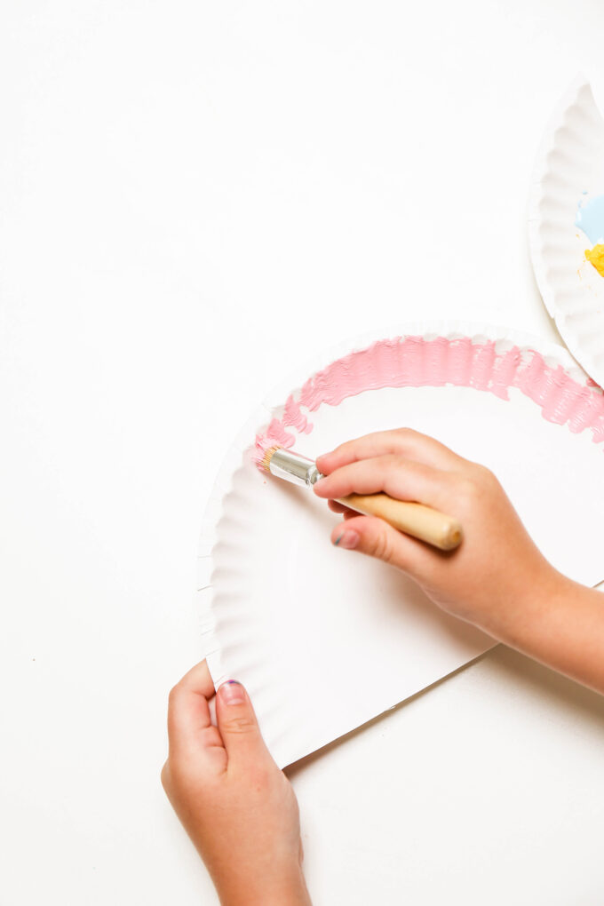 paper plate rainbow craft 