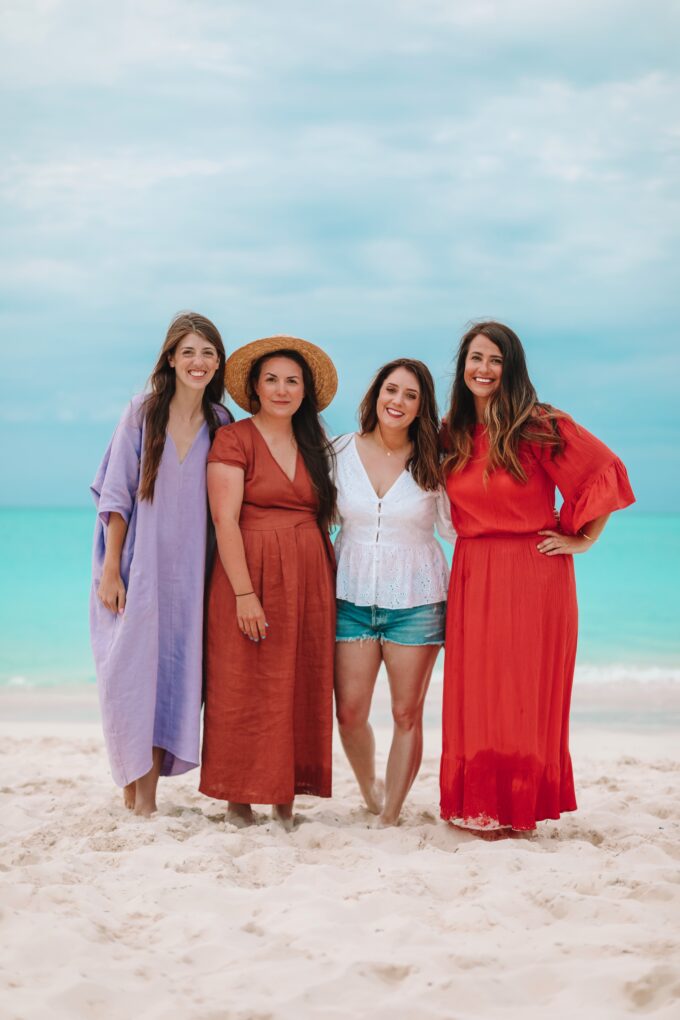 girlfriends on beach 